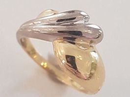 Toller 750 Weiss- und Gelbgoldring