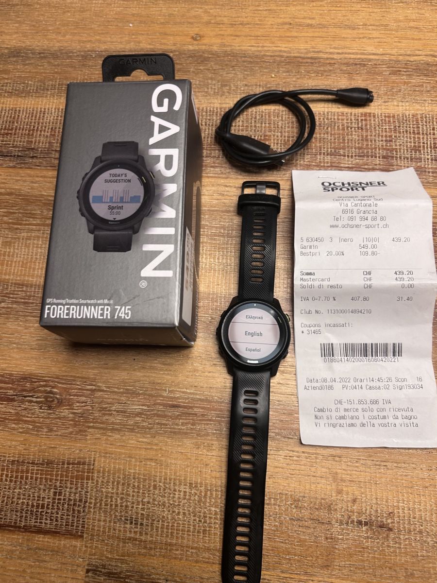 Garmin Smartwatch: Garmin Forerunner 745 – Gebraucht aus Worben von baumannpascal