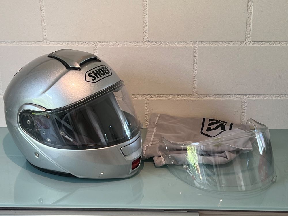Motorrad-Klapphelm Shoei Neotec 1, silber , Grösse M57-58cm | Kaufen ...