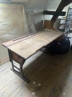 Ancien pupitre d'école vintage