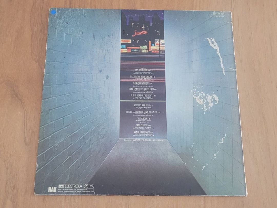 Dischi in vinile: LP Smokie – Usato da Martigny venduto da MZ-67 1