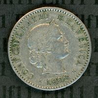 CHF___0.05 1898 -vz 5 Rappen