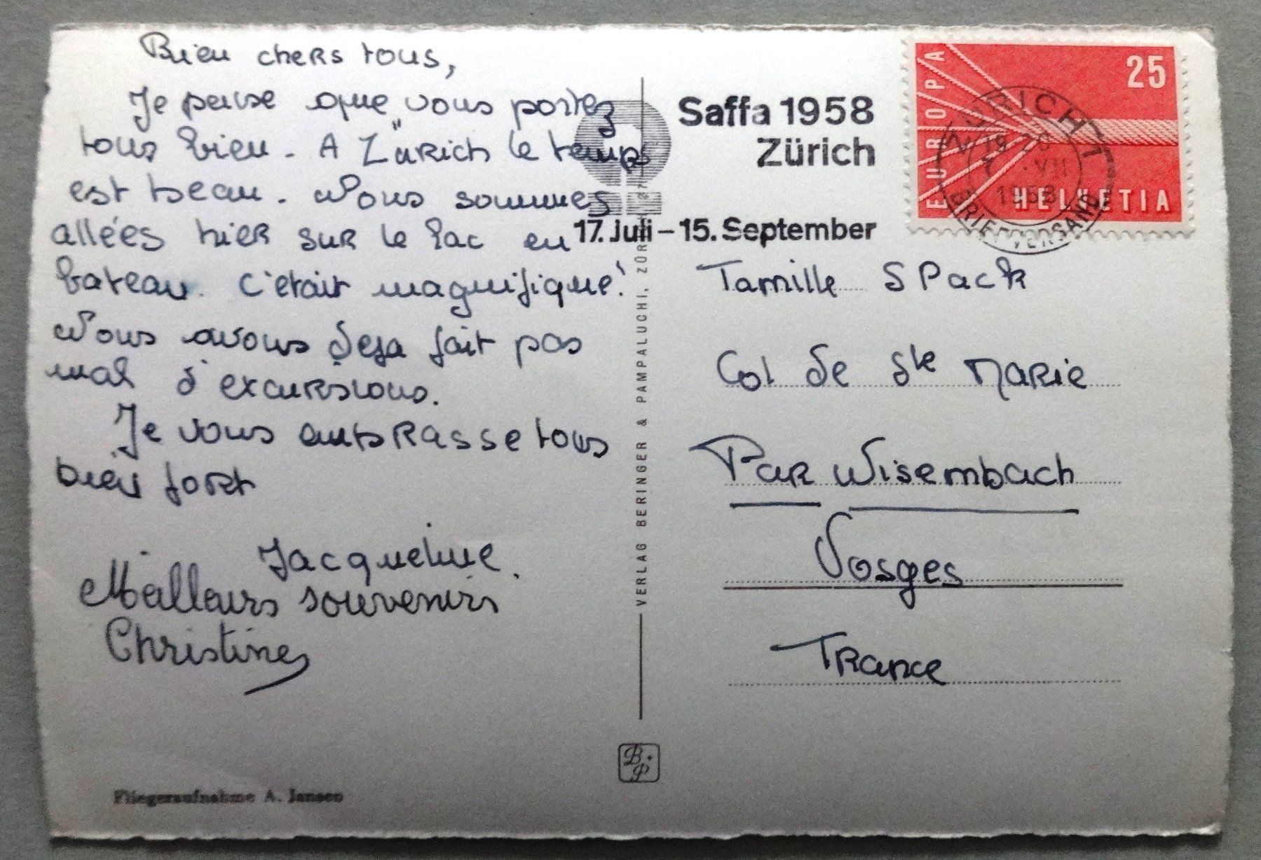 Cartoline postali: Zürich, Quaibrücke, Limmat – Usato da Fétigny venduto da Billy2miny 1