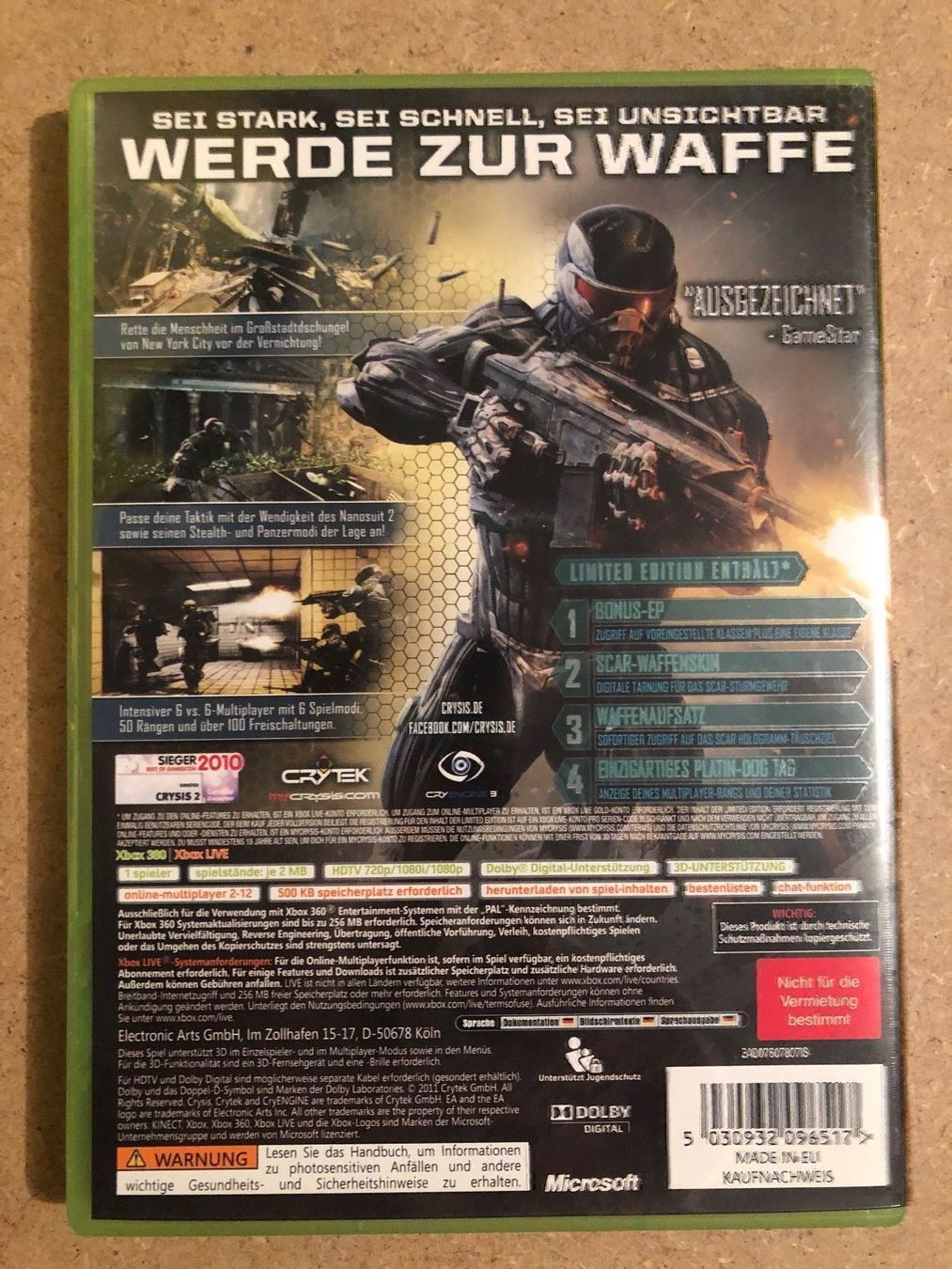 Spiele: Crysis 2 für Xbox 360 – Gebraucht aus Kestenholz von Mad18 2