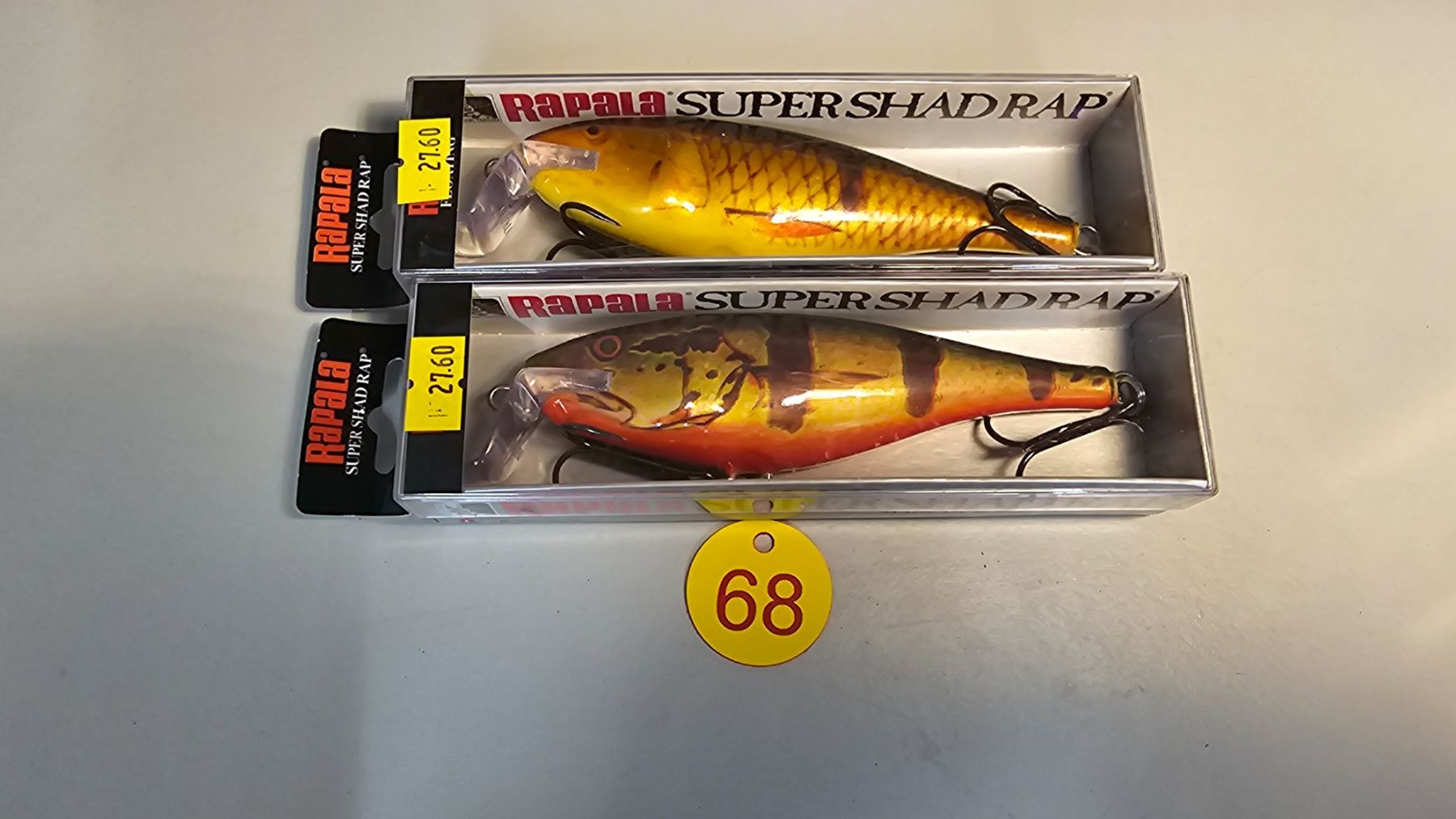 Rapala Esche: 2x Rapala Super Shad Rap Wobler Balsa Floating OVP – Nuovo e nell'imballaggio originale da Abtwil SG venduto da Fischerei_Artikel