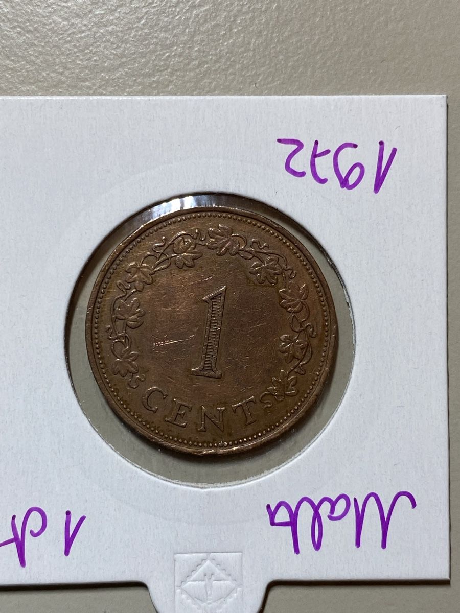 Tutti le monete: Malte - 1 cent - 1972 – Usato da Payerne venduto da Mike1682