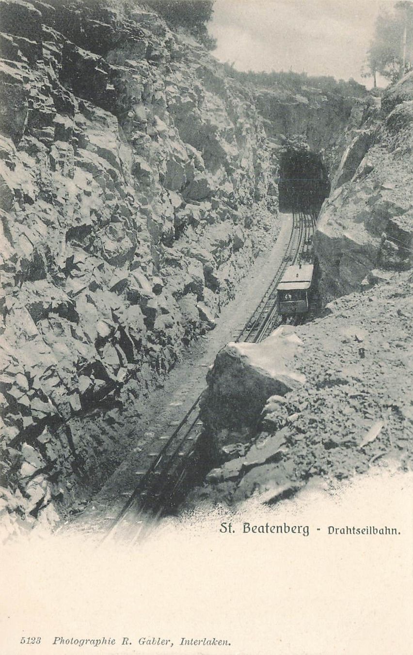 Cartoline postali: St. Beatenberg Drahtseilbahn Spielzeug Eisenbahn – Usato da Biasca venduto da Blenio71