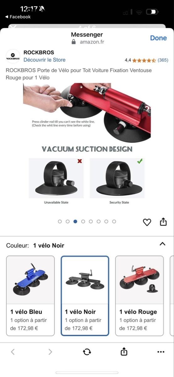 Cavalletti per biciclette: Porte-vélo à ventouses – Nuovo (secondo la descrizione) da Muraz (Collombey) venduto da Osearafrumoasa 5