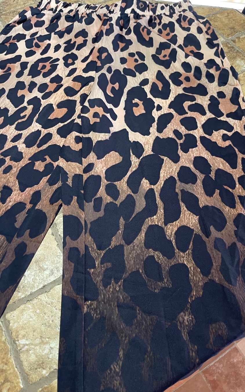 Pantaloni: Chic e elegante Pantaloni Leopardati-M/L-Nuovi-per primavera – Nuovo e nell'imballaggio originale da Gordevio venduto da LanaZimm 5