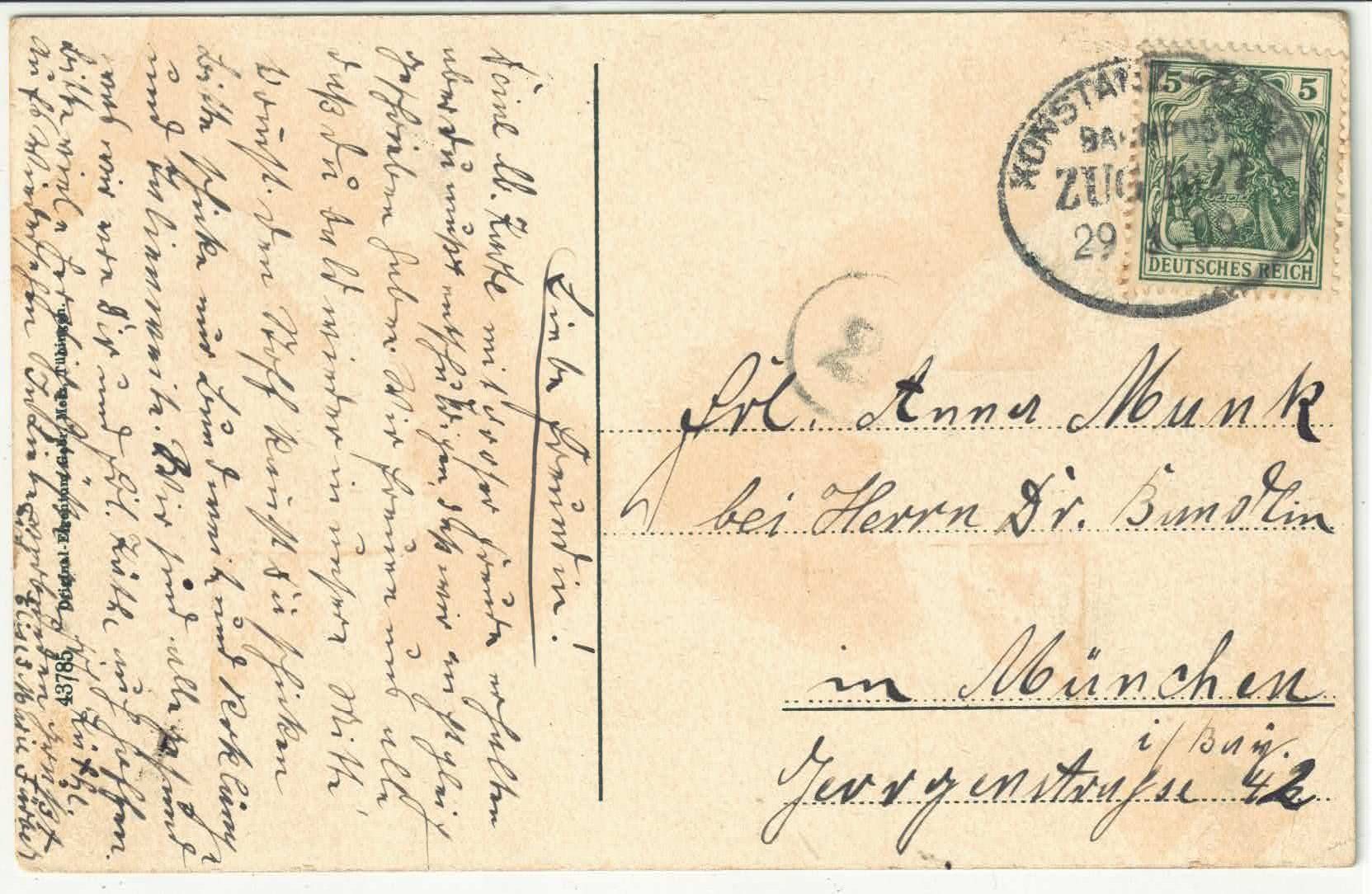 Cartoline postali: Konstanz - Hafenpartie mit Dampfer – Usato da Ettingen venduto da Kartenplanet 1