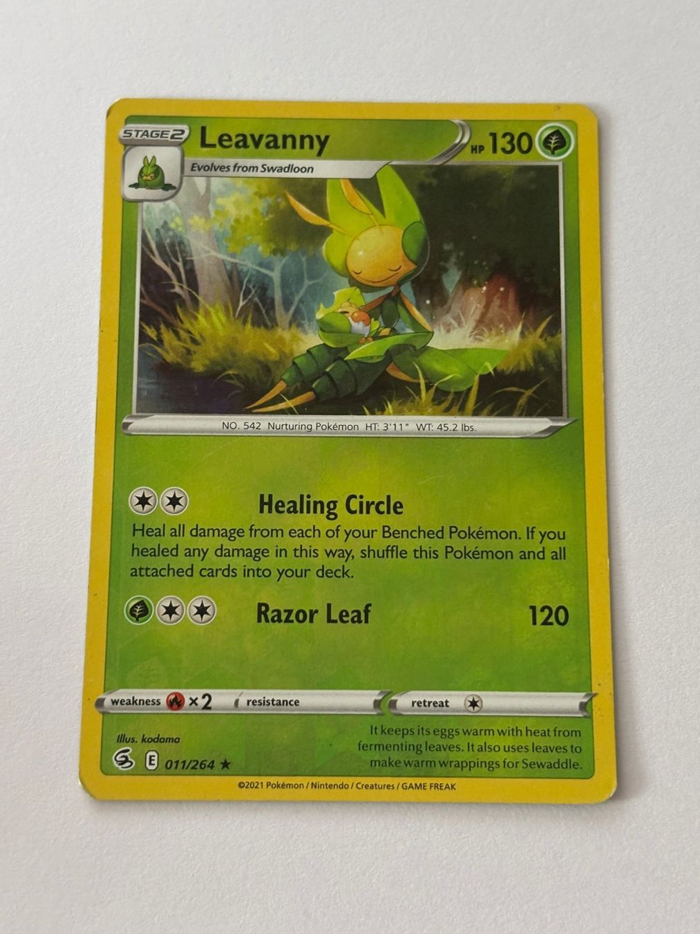 Pokémon Sammelbilder & Trading cards: Pokemon-Karte Leavanny 011/264 – Gebraucht aus Herisau von Seyashop1