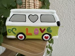 Hippie Bus „Love“ aus Keramik – NEU! 🍀