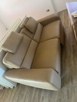 Leder Sofa Beige