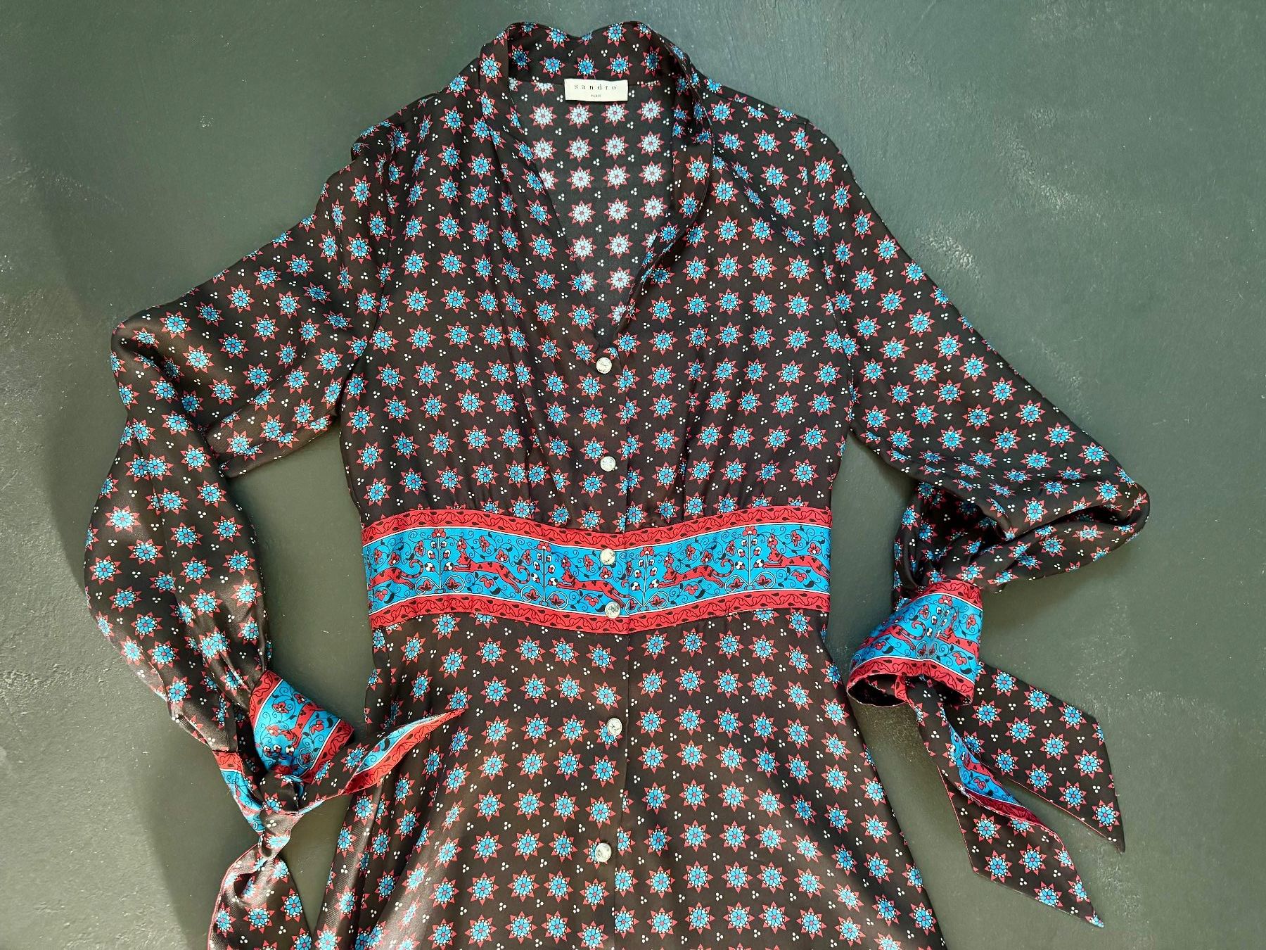Sandro Vestiti: 100% Seidenkleid von Sandro (EU 34) – Usato da Wädenswil venduto da LH76 2
