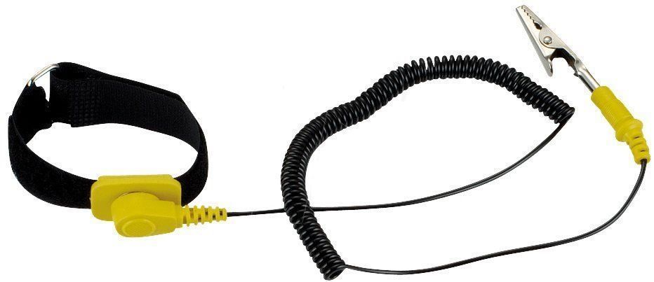Antistatisches Armband – ESD-Armband Mit Erdungskabel, Verstellbar, Für PC-Reparatur (Blau