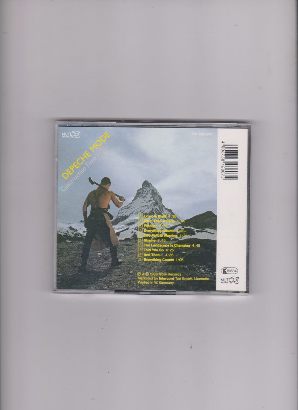 CD: CD Depeche Mode Construction Time Again – Usato da Bex venduto da Canouille 1