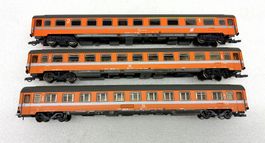 Roco H0= 3x Personenwagen FS 054-9 | ÖBB ABmz 039-5 orange
