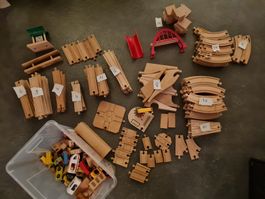 Grosses Brio/Ikea Holz Zug/Eisenbahnset