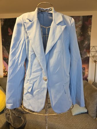 Hellblauer Blazer, Gr. S, Made in Italy, Top Zustand!