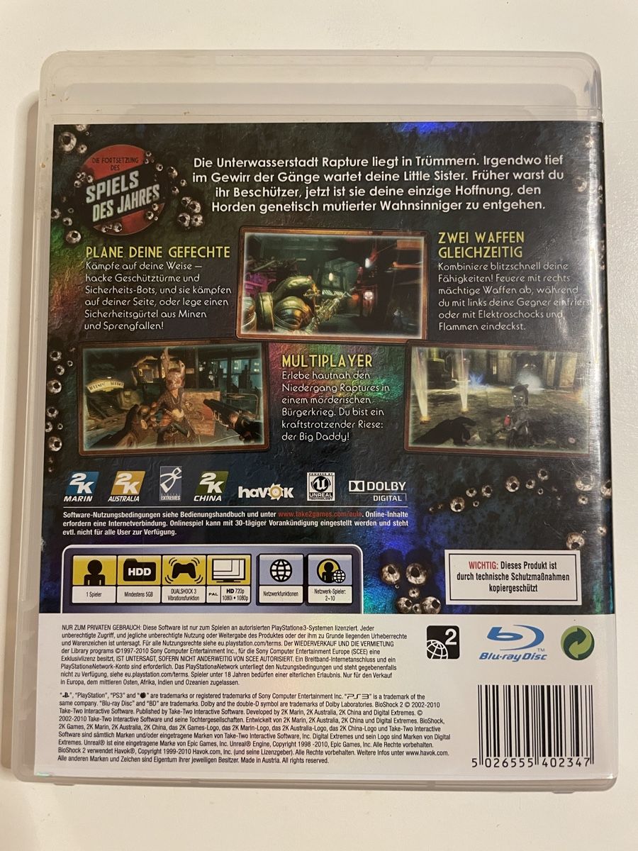 Sony Jeux: Bioshock 2, PS3 – D'occasion à Zürich par Bomboo 1