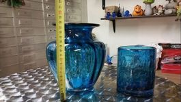 2 stück Deko Vasen aus Glas NEU