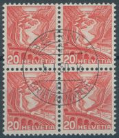 1936 - Landschaftsbilder - Viererblock - gestempelt