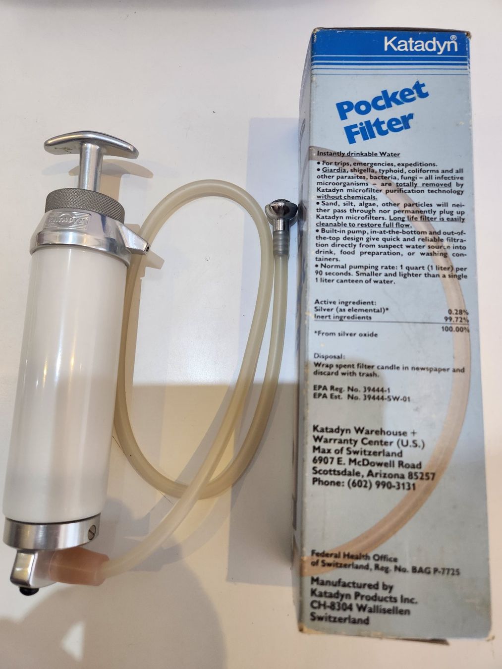 Katadyn Sanitär: Katadyn - Pocket Robuster Keramik Wasserfilter Fabrikneu – Neu und originalverpackt aus Niederneunforn von  7
