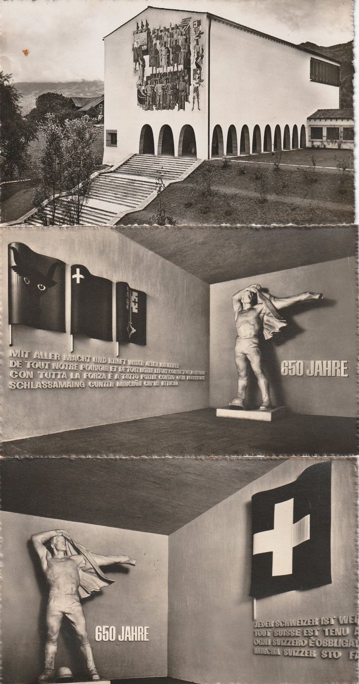 Cartoline postali: 3 Karten- 650 Jahre Schweizerische Eidgenossenschaft 1941 – Usato da uttwil venduto da Koehlerfred