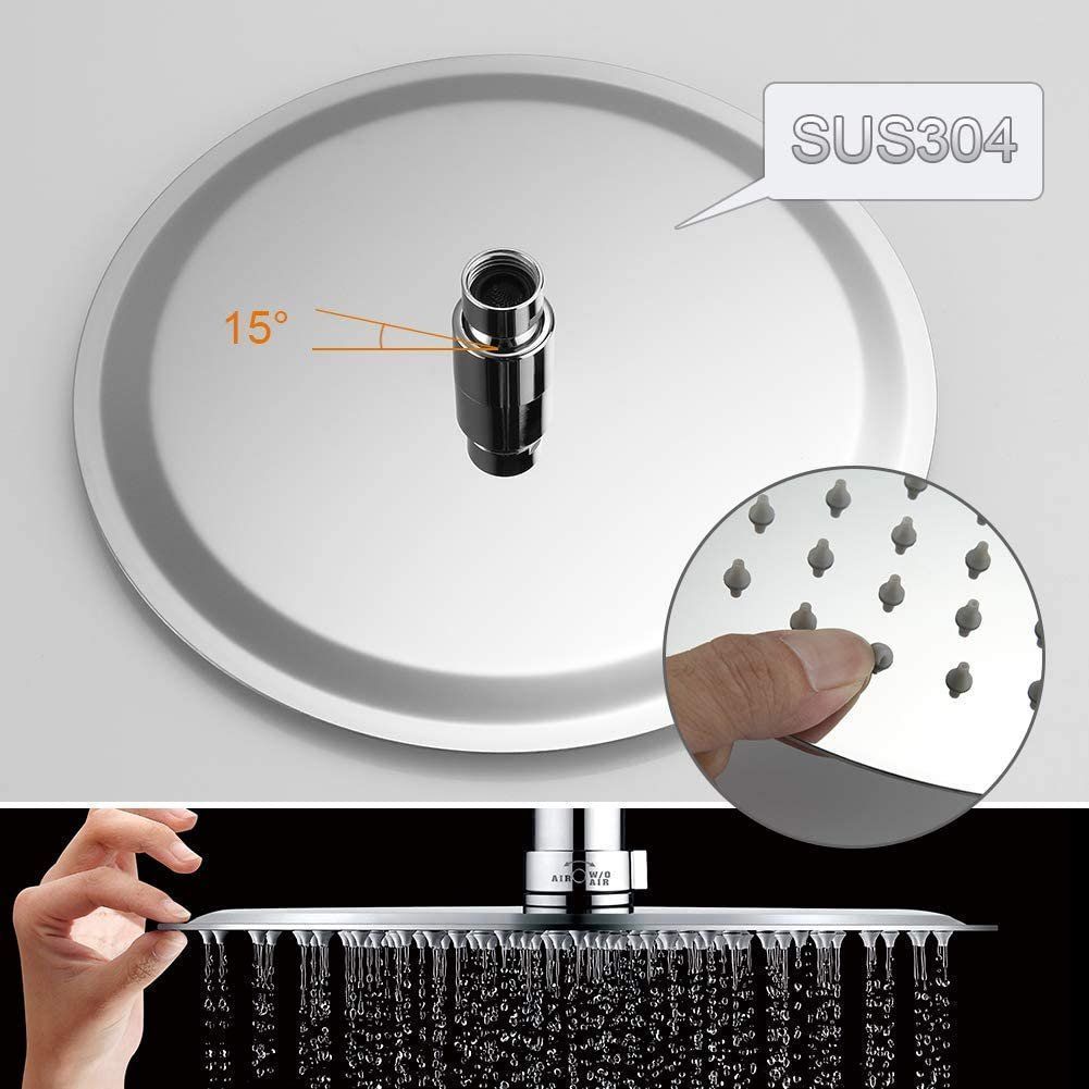 Douches: Duschsystem Duschset Duschsäule Regendusche 25cm Handbrause – Neuf avec emballage d'origine à Zürich par NovaDen 3