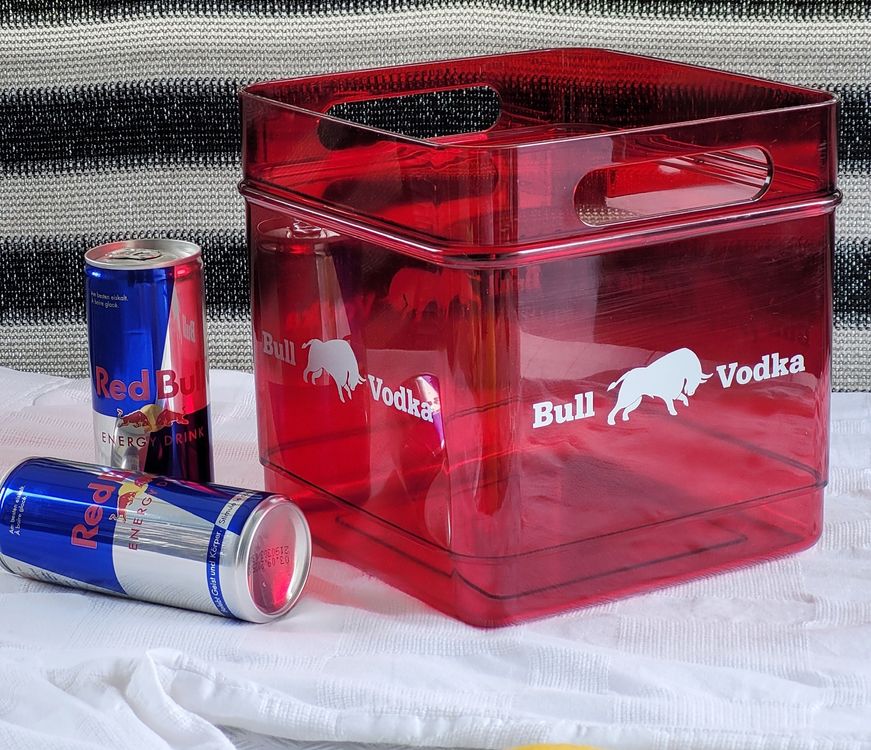 Vintage BOURBON RED BULL Eiswürfelbehälter/Getränkekühler Kaufen auf
