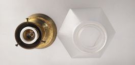 ART-DECO satiniertes Glas-Schirm um 1900 ORIGINAL