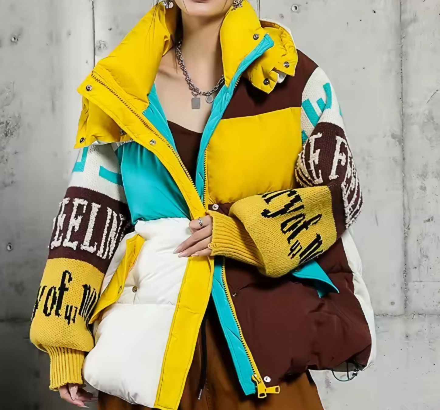 Giacche: Warme und auffällige Winterjacke in Oversize-Stil – Usato da Wittnau venduto da nat_lby6
