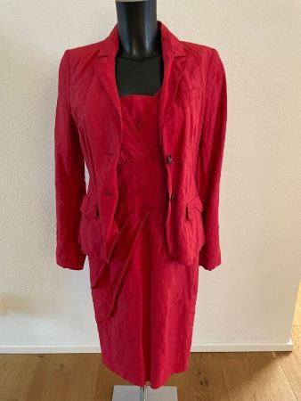 S.OLIVER SELECTION Kleid und Blazer rot Gr. 34 NEU