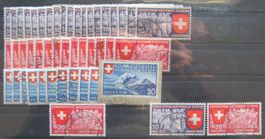 1939 Landesausstellung Zürich Lot gestempelt (meist ital.)