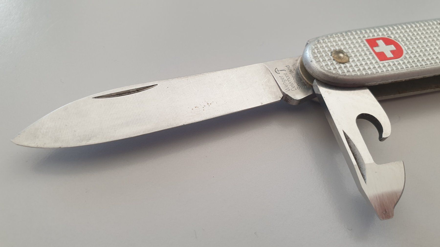 Wenger Coltelli tascabile: 78 Wenger Militar Alox Sackmesser – Usato da Val D Illiez venduto da SnowRoof 1