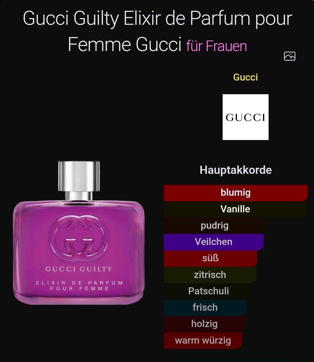 Gucci Profumi & Eau de Toilette: Gucci Guilty Elixir pour Femme 60ml – Usato da Basel venduto da mar_7xq7 2