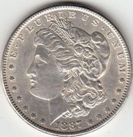 USA -- Morgan Dollar 1887 vz+