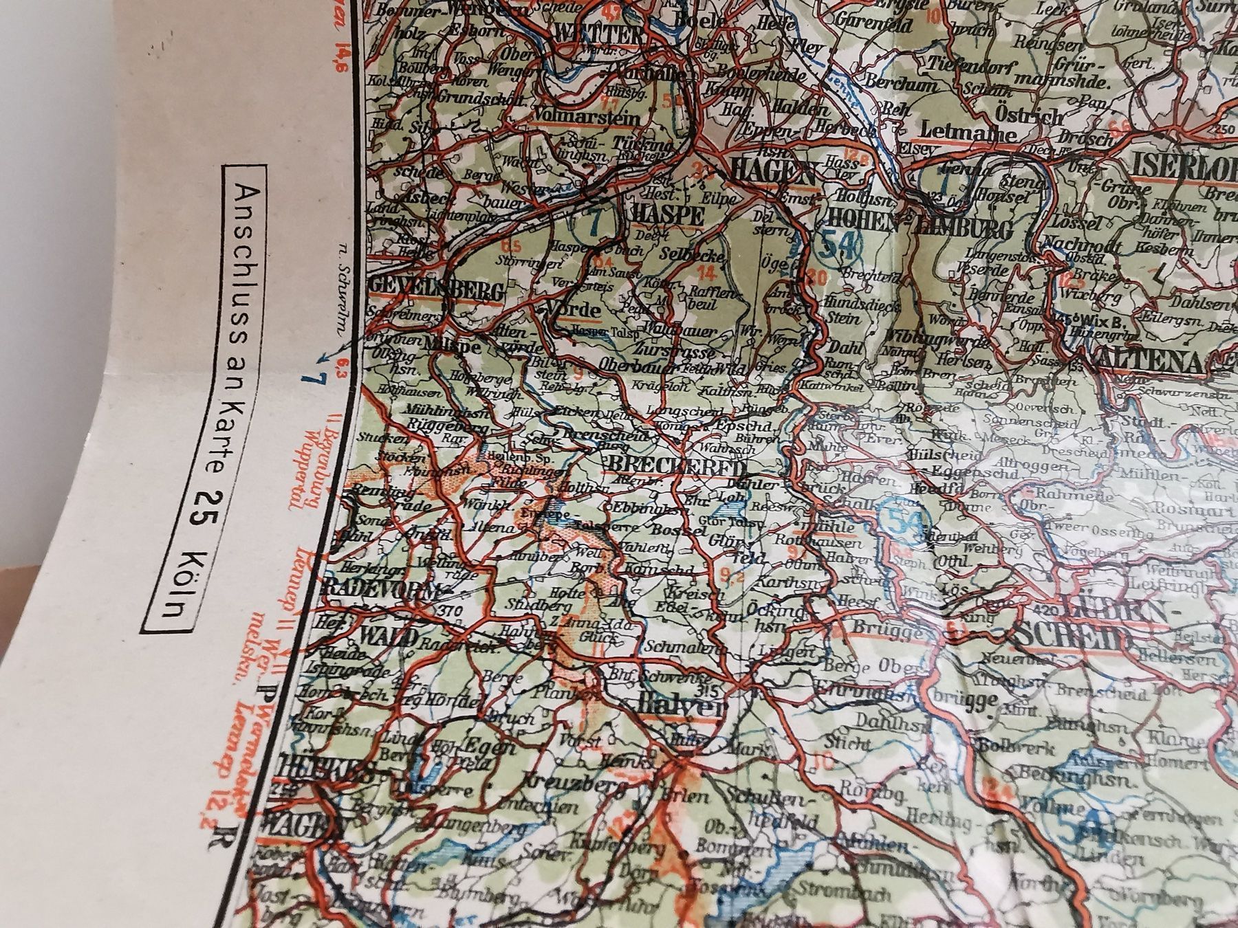 Cartine & Atlanti: Continental Strassenkarte 26 Dortmund – Usato da Richterswil venduto da Milan777 4