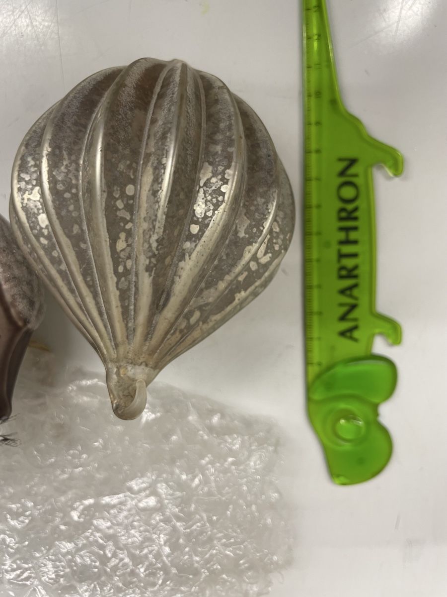 Tutte le decorazioni: Christbaum Schmuck 3 teilig Eule Glas Kugeln – Usato da Nidau venduto da Beritundpan 1
