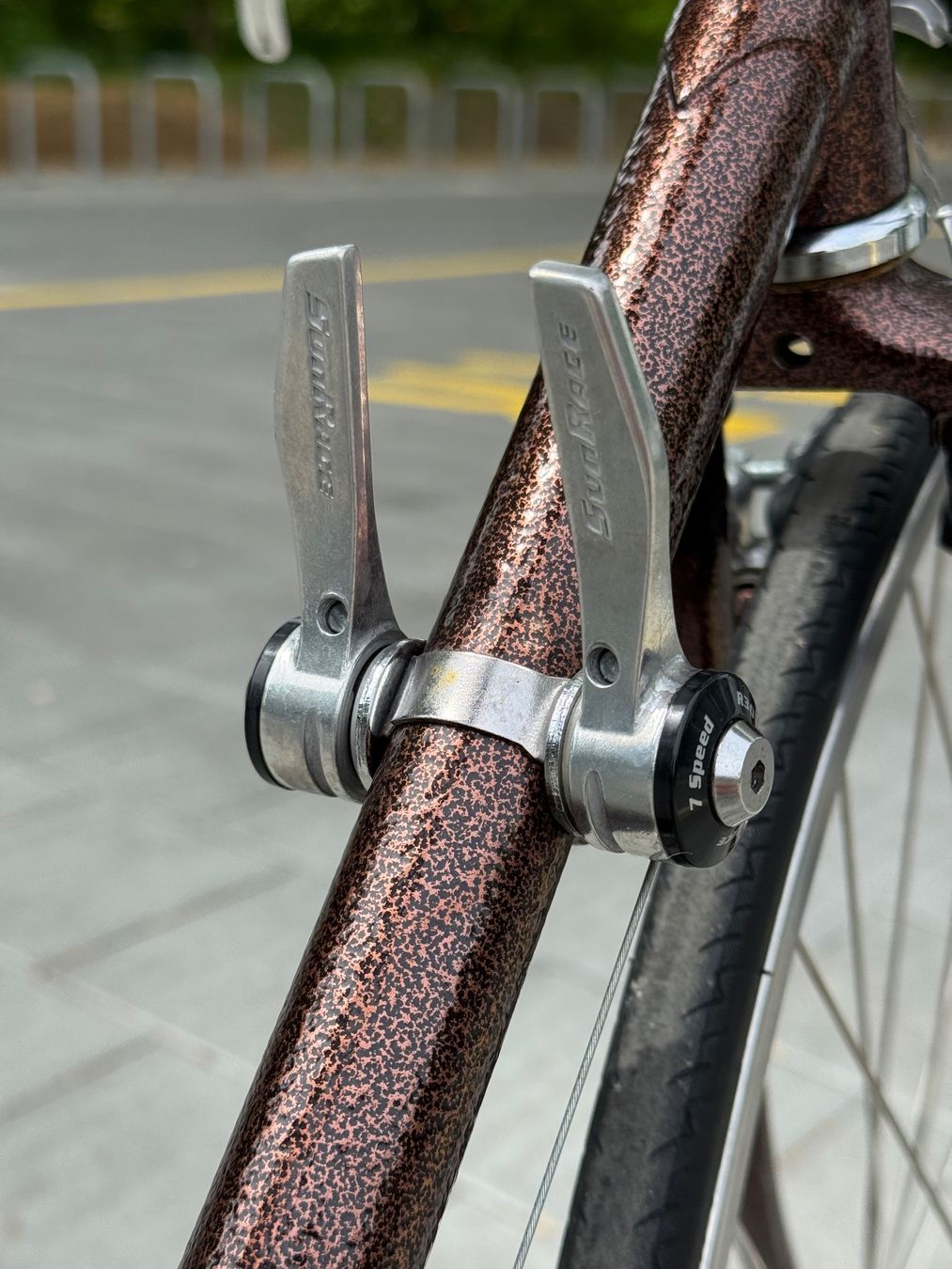 Velos: Vintage road bike, copper-look steel frame, size 56 cm – Gebraucht aus Zürich von fra_59dz 8