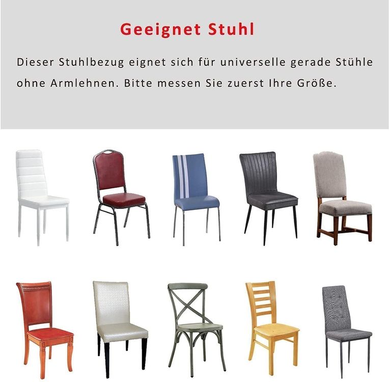 6 Stück Stuhlbezüge Herbst Design - 50x60cm Ahornblatt & Kürbis Motiv