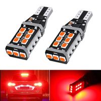 2x LED W16W 15SMD CANBUS Rot