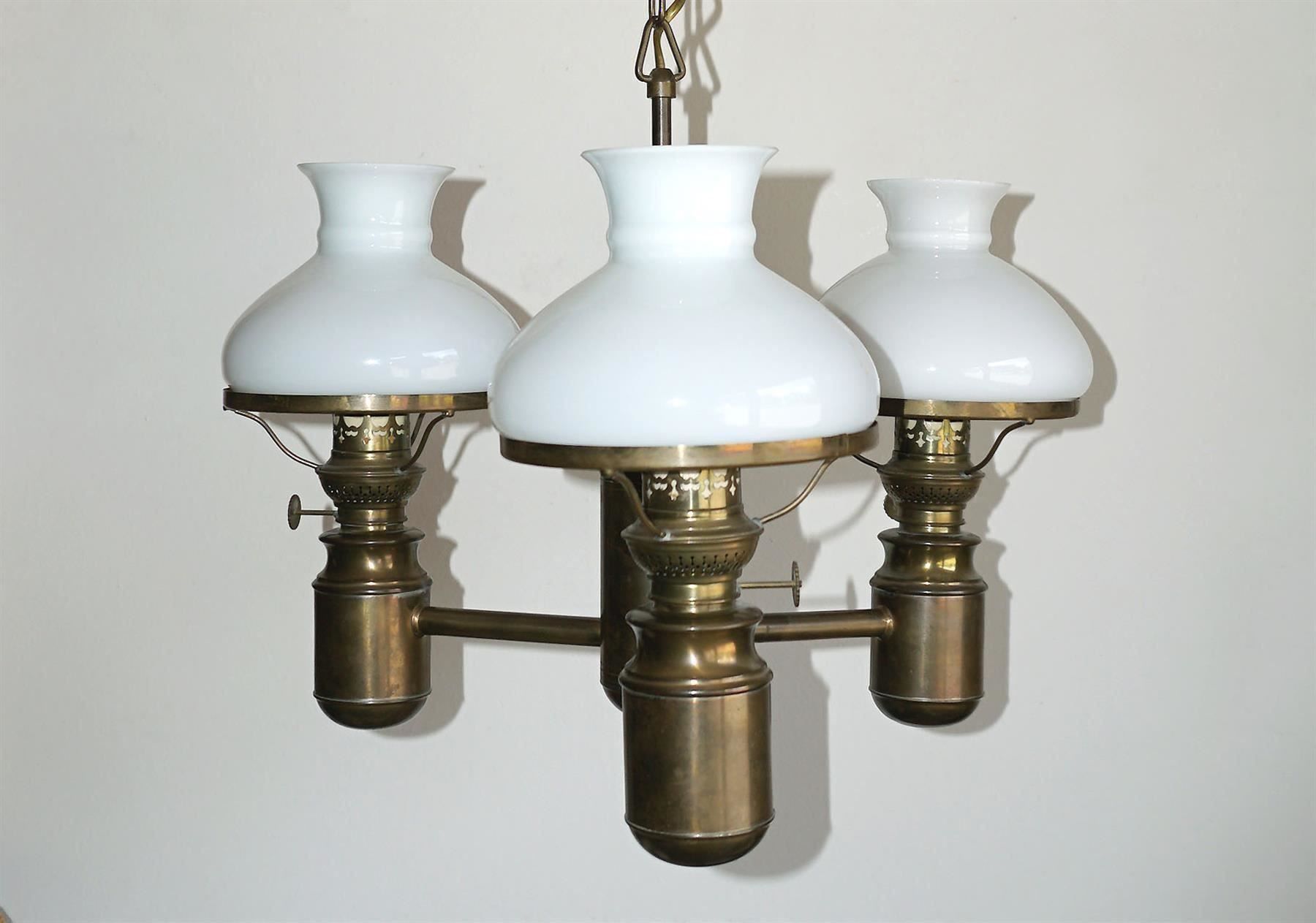Lampadari & plafoniere: Nostalgischer Messing Kronleuchter – Usato da Meggen venduto da Brockitare 2