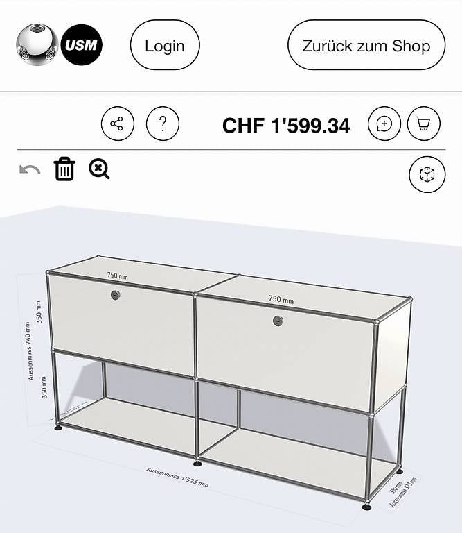 Regale: Usm Haller Sideboard  – Gebraucht aus Schwarzenburg von designwerk_7