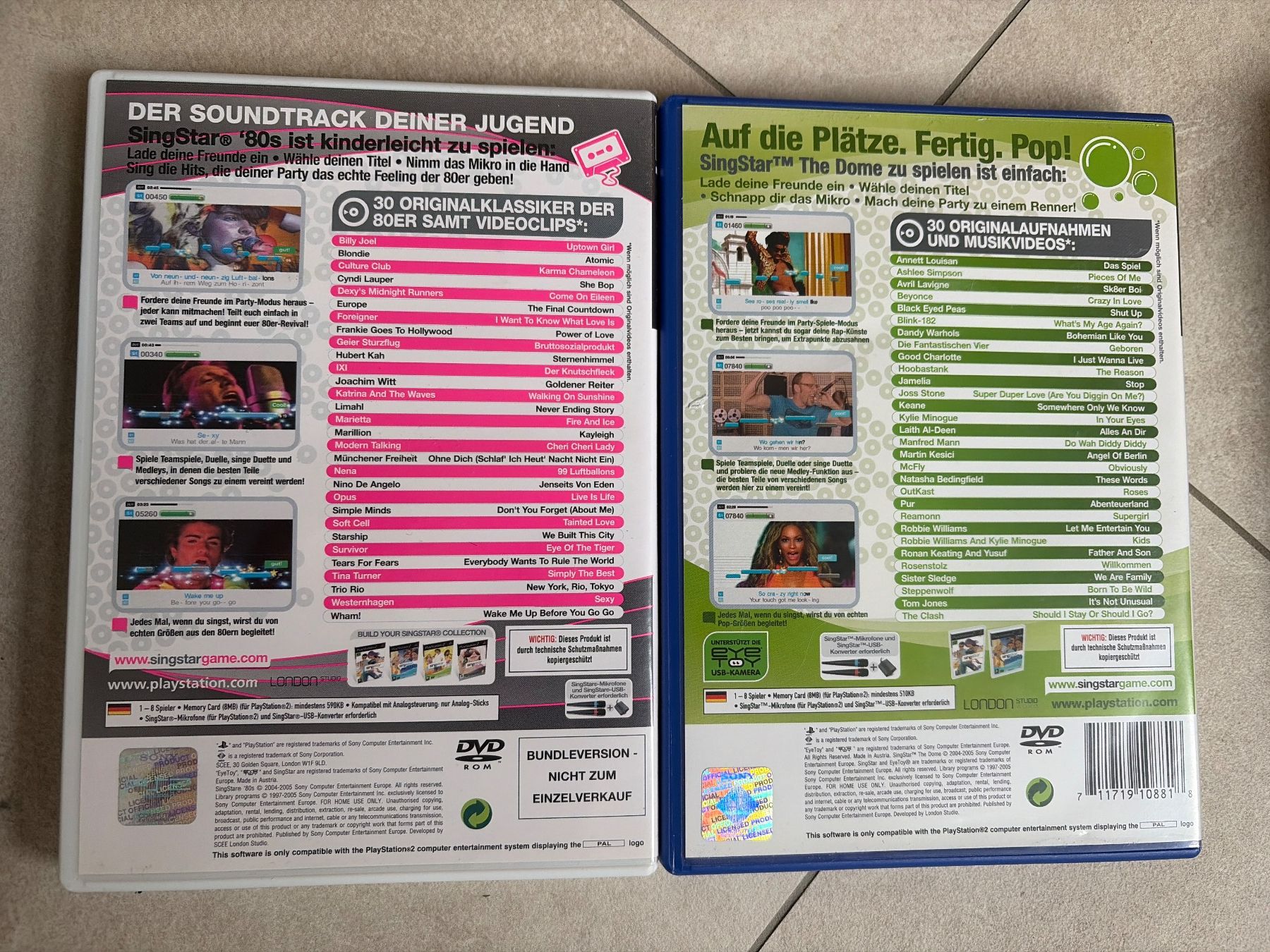 Giochi: Ps2 Set SingStar singstar 80 Singstar TheDome – Usato da Rüti ZH venduto da Butterfly206cc 2