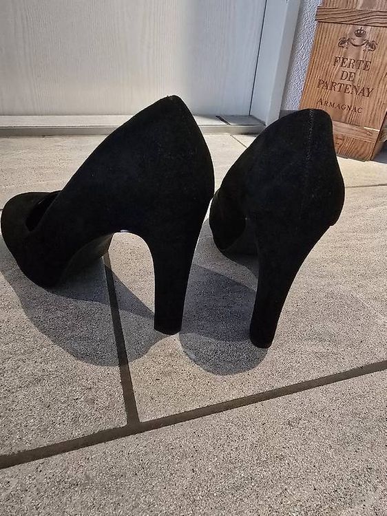 Escarpins (Pumps) Even & Odd Noirs - Taille 38 (UK 5) - Occasion - Talon Très Haut