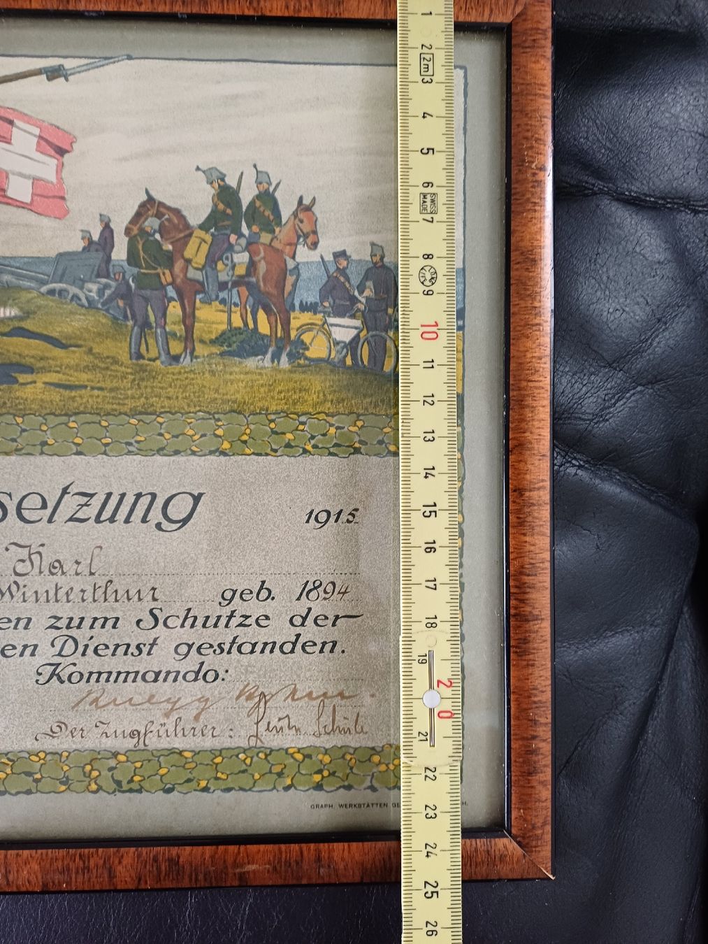 Foto & Immagini: Grenzbefestigung Bild 1914-1915,Schweizer Armee – Usato da Ebersecken venduto da Napf08 3
