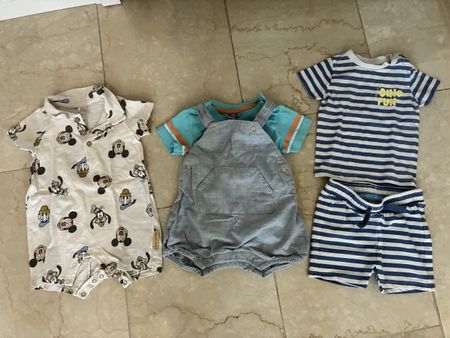3er Set Baby Kleidung / Kurz / Sommer / Grösse 68