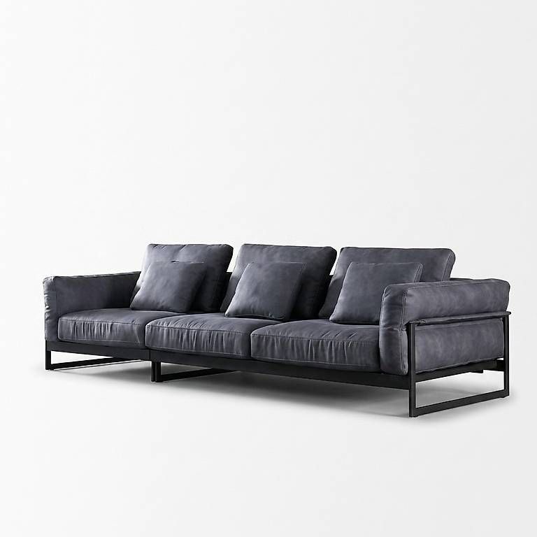 Sofas: Design 2-Sitzer Sofa aus Nappaleder mit Holzgestell – Gebraucht aus Zug von jvmoebel-schweiz