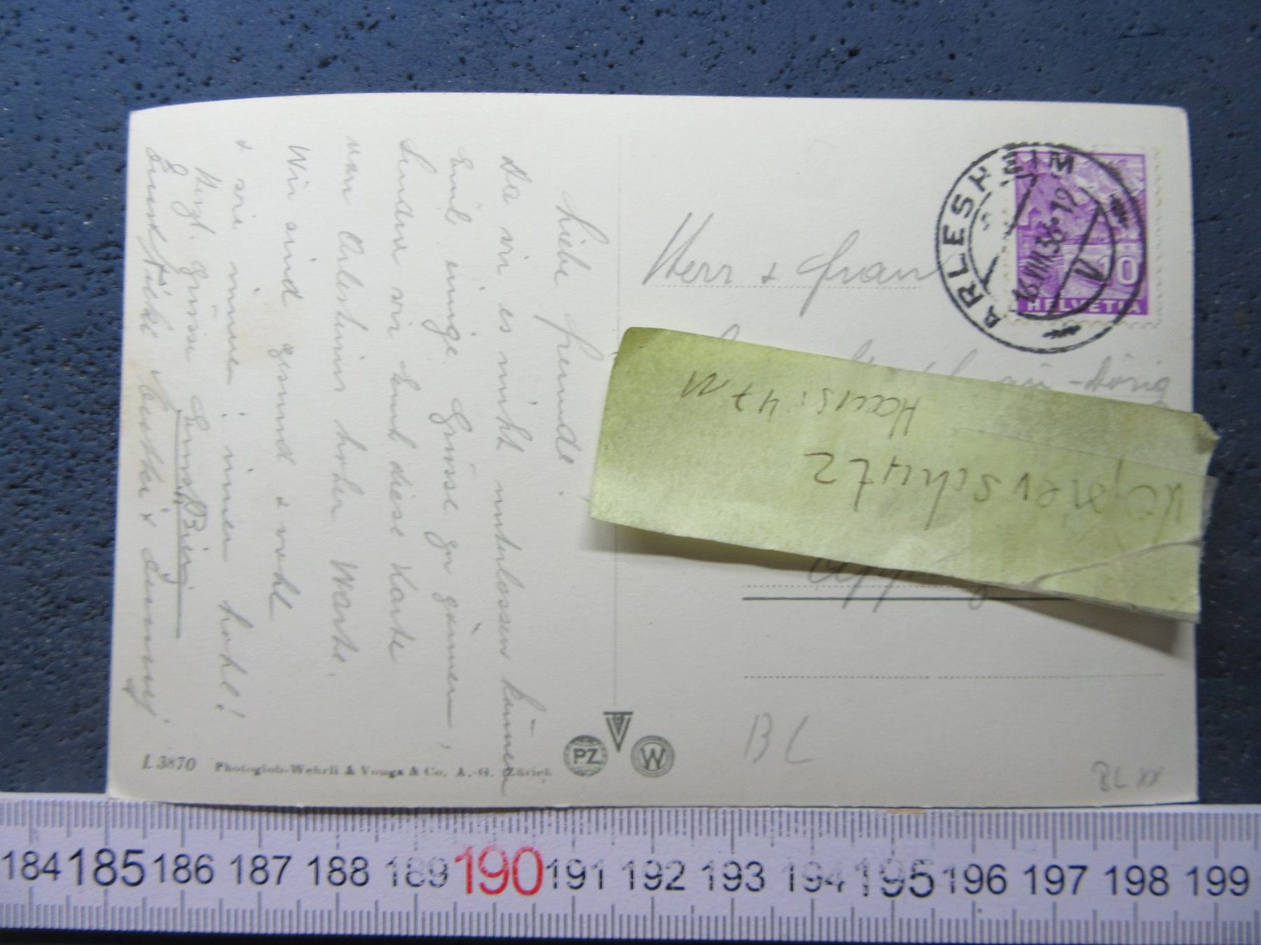 Cartoline postali: ARLESHEIM DOMPLATZ 1938 BL AK – Usato da Ettingen venduto da Hausi4711 1